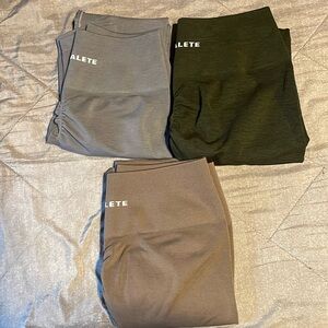 Alphalete High Waisted Leggings - All have a scrunched